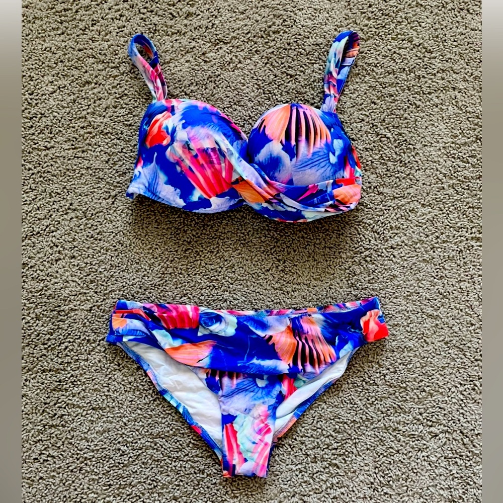 Magistral Blue and Pink Bikini